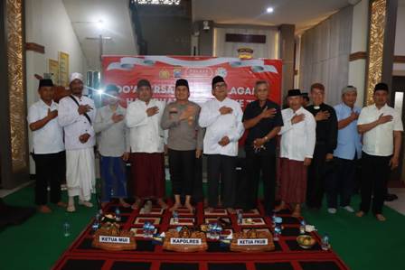 Sambut Hari Bhayangkara ke – 77  Polres Nganjuk Gelar Doa Bersama Lintas Agama